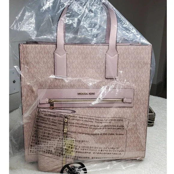 New 🎀 Michael Kors Kenly large Tote Set Ballet Pink color - Picture 15 of 15